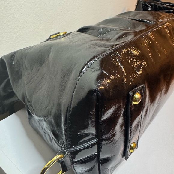 Coach Black Patent Leather Bag - Large Medium - Picture 3 of 13